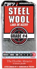 (12) Homax 10121116 12pk #4 Extra Coarse Steel Wool Pads