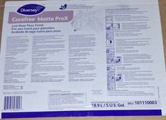Diversey Carefree ProX Matte Floor Finish 5 Gal Low Gloss BIB 5104757