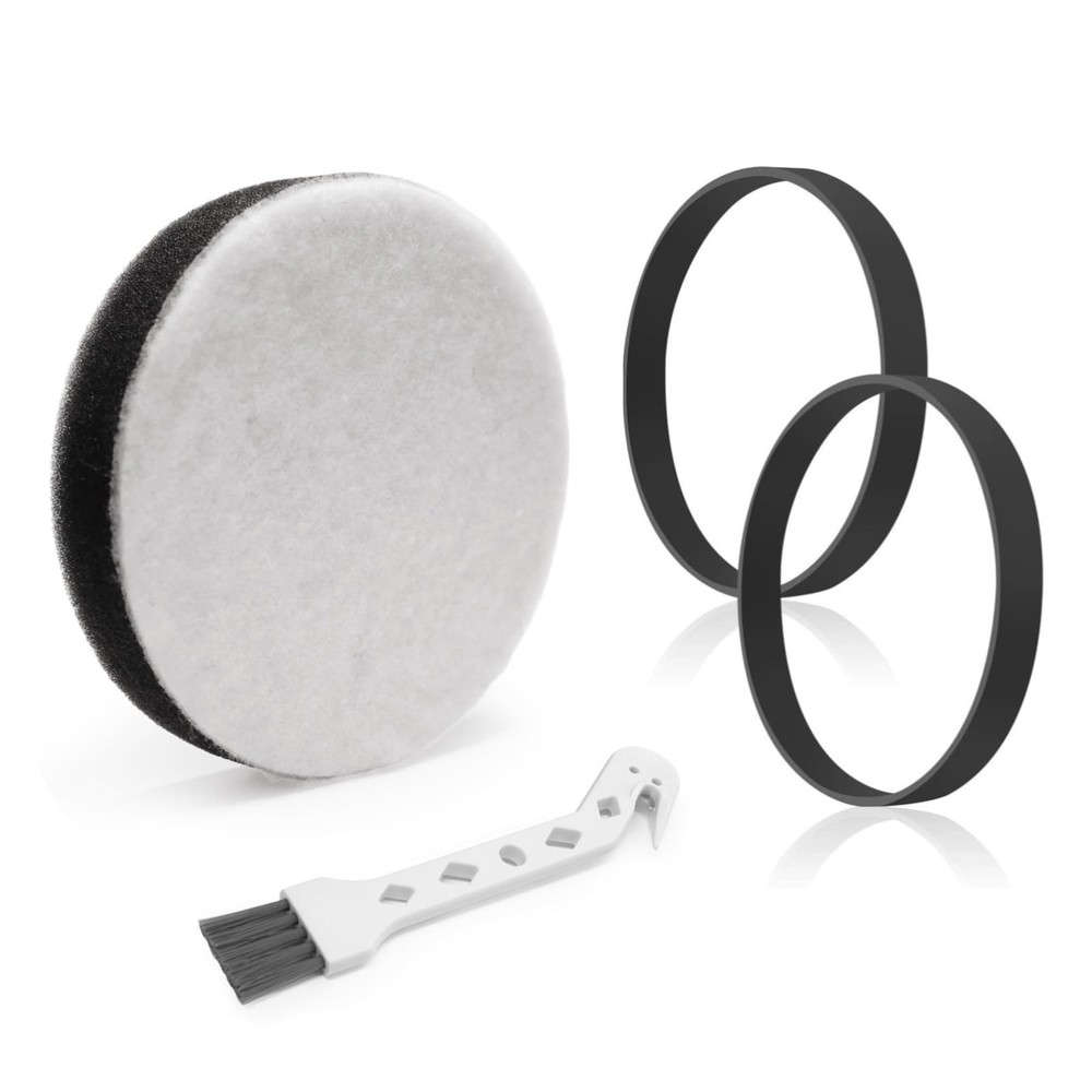 JEDELEOS Replacement Belts and Filter for Eureka NEU100 Airspeed Black