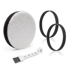JEDELEOS Replacement Belts and Filter for Eureka NEU100 Airspeed Black