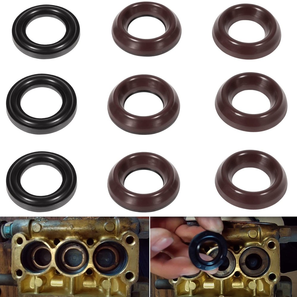9pcs General Pump K69 Packing Kit 20mm, Repair Kit fits GP K69 Interpump TS2021