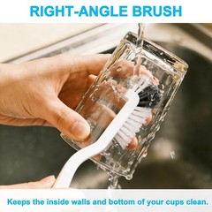 14Pcs Crevice Cleaning Brush Set, Hard Medium, White, Black, Red, Yellow