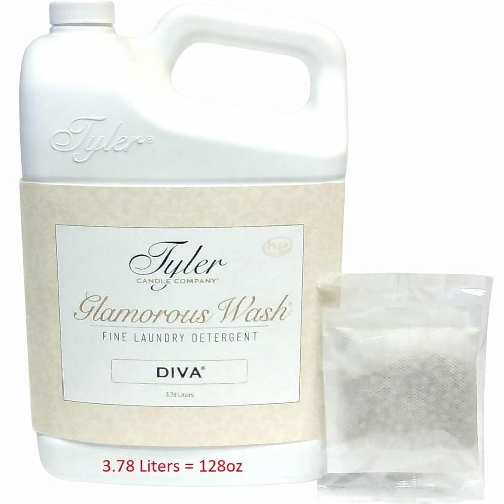 Tyler Candle Glamorous Wash Diva Gallon (128 OZ) 128 Fl Oz (Pack of 1)