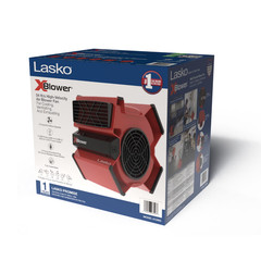 Lasko X12900 X-Blower 11″ High Velocity Air Mover Utility Blower Fan Floor Dryer