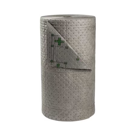 Brady Ht30 Sorbent Roll, 47 Gal, 30 In X 150 Ft, Universal, Gray, Polypropylene