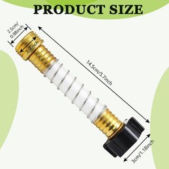 Jiozermi 3 Pcs Flexible Hose Protector-Eliminates Hose Extension Adapter Gard…
