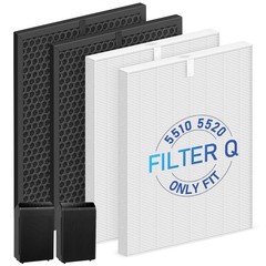 2 Sets 5510 5520 Filter Q For WINIX 5510 5520 Air Purifier Filter Replacement…