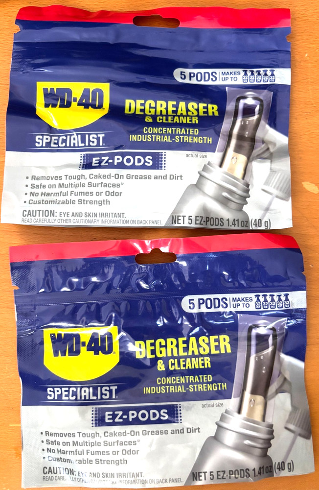 WD-40 Specialist Industrial-Strength Degreaser EZ-PODS 5/CT **LOT OF 2**