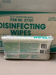 Disinfecting Wipes 12pk 80ct Box – Lemon Scent- Wipes Plus