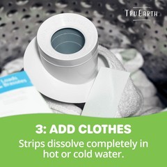 Tru Earth Eco-Strip Laundry Detergent Sheets, Unscented – 768 Loads (384 Sheets)