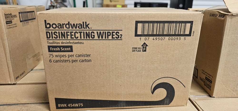 Boardwalk BWK454W75 Disinfecting Wipes Fresh Scent Wipes New Old Stock