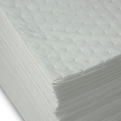 AABACO Oil ONLY White Absorbent Pads – Dimpled MEDIUM Weight Pads – 15”x 18”…