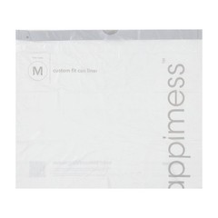 Happimess Hpm3000M-White 200-Count 4 Gallon Drawstring Unscented Trash Can