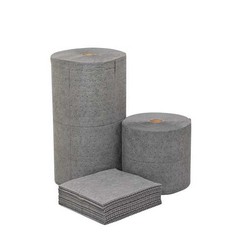 Spilfyter Gff-91Bx Sorbent Roll, 64 Gal, 16 In X 150 Ft, Universal, Gray, 2 Pk