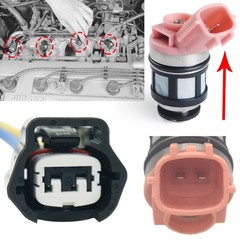 6* Fuel Injectors Harness Connector W/ Sleeves For Nissan Infiniti Mercurt Quest