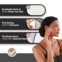 Smilco 50 Pack Disposable Hair Nets 24″, Black 1 Count (Pack of 50),