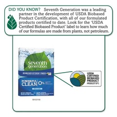 Seventh Generation 22150EA 45 oz Box Dishwasher Powder – Free and Clear New