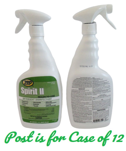 12- Zep Spirit II Non-Phenolic Detergent Hospital Grade Disinfectant 1 qt 946 ml