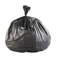 Inteplast S366012K Black 55 Gallon Trash Can Liner 36X60, 12 micron, 200/case