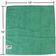 Genuine Joe GJO39505 Microfiber Cloth 12/Dozen Green