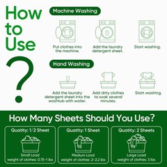 Fisroa Fresh Linen Eco-Friendly Travel Laundry Detergent Sheets (300 Loads)