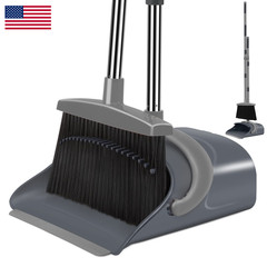 Ivandar Broom And Dustpan Set Dust Pan Long Handle Broom Dustpan Combo Set