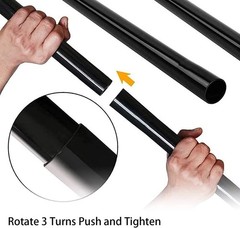 3 Pcs 1.25inch 32mm Vacuum Extension Wand 1 3 14.6 inch, Black