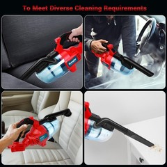 Rueqior Cordless Vacuum Compatible Milwaukee 18V Battery 5 In 1 Handheld