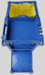 PRO-SOURCE Janitor Cart PE Plastic 20″ Wide Vinyl Bag 300LB Capacity AF08170
