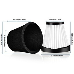 Leadaybetter 4 Pack Replacement Filter for Dirt Devil Scorpion Handheld…