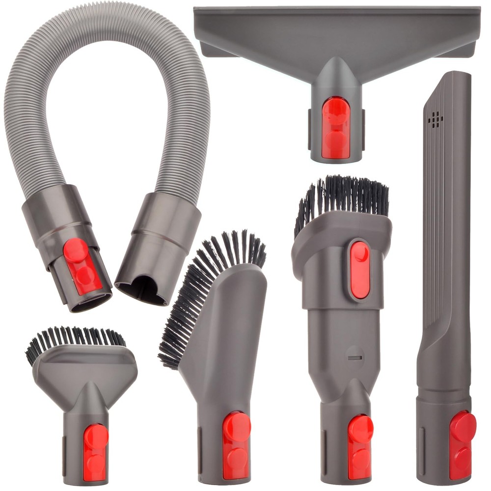 Attachments Kit for Dyson V15 V15s V9 V8 V11 V12 AA:Hose Attachment Kit, Gray