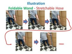 12″ Wand 1 Jet Collapsible Foldable Carpet Wand – Best Backup Wands – Powrflite