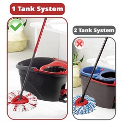 [2026 New Version] Mop Head Replacement – 40% More Cleaning Power, 3 Pack Spi…