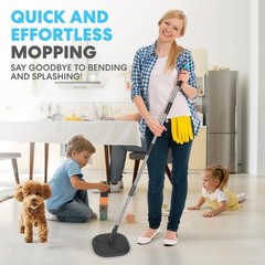 Simpli-Magic 360 Square Spin Mop And Bucket Compartment Separate 3