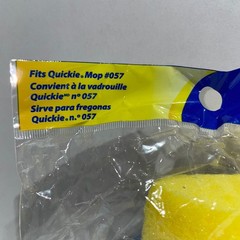 Quickie Mop & Scrub Roller Mop Refill Type R Fits Model 057 Yellow 2 Pack