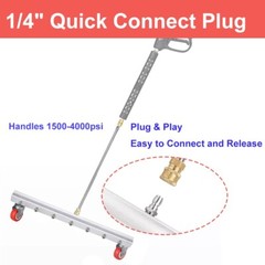 25.6″ Pressure Power Washer Undercarriage Under Car Cleaner 4000 PSI Water Broom