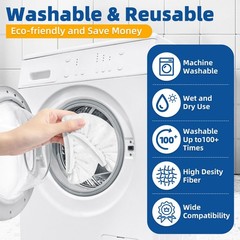 LOVECO 8 Pack Universal Microfiber Cloths for Handheld 8 Pack, 8 Pack- White
