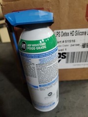 LPS Detex 51516 13oz Aerosol Food Grade Silicone Lubricant, 12/pk