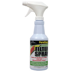 QwikProducts QT2700 PuraClean Electrostatic Filter Spray, 16oz Bottle