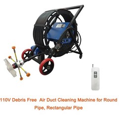 110V Debris Free Air Duct Cleaning Machine for Round Pipe, Rectangular Pipe
