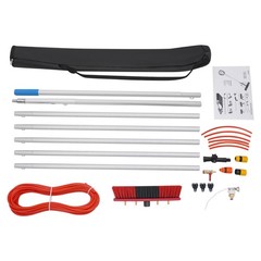 Long Reach Solar Panel Cleaning Brush Kit Pole Length 7m/22.97ft for Outdoor