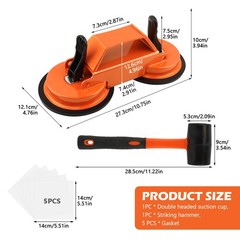 Floor Gap Fixer Tool, Plank Repair Kit, Dual Suction Cup Fix…