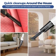 Xquyk Handheld Vacuum Cleaner Cordless, Lightweight 1.5 lb, Handheld, Black