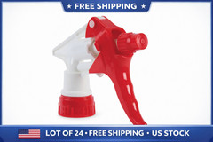 NEW Boardwalk 9229 9.25″ Trigger Sprayer for 32 oz. Bottles – RD/WHT (24/CT)