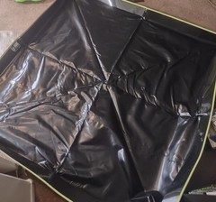 Aire Industrial Berm Portable Containment 70″ x 70″ x 4″ Black Yellow Reflective