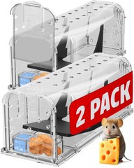 Motel Mouse Humane Traps No Kill Live Catch and Release 2 Regular White