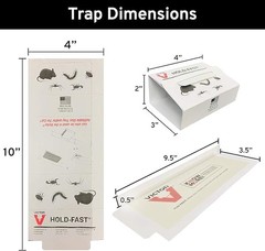 72 Victor Mouse Traps Glue Traps Sticky Trap GlueBoard – 72 Tin Cat Mouse Boards