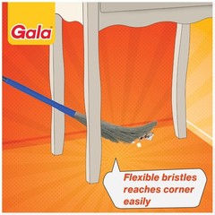Gala No Dust Floor Broom- Freedom From Broom Dust- Bhusa 2-In-1 – Extendable