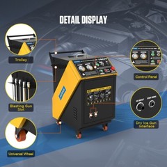 Dry Ice Blasting Cleaning Machine Dry Ice Blaster Cleaner Dual Pressure Gauge