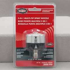 Simpson 5-N-1 Multi-Tip Spray Nozzle Pressure Washer Accessory 3600 PSI 1/4 QC